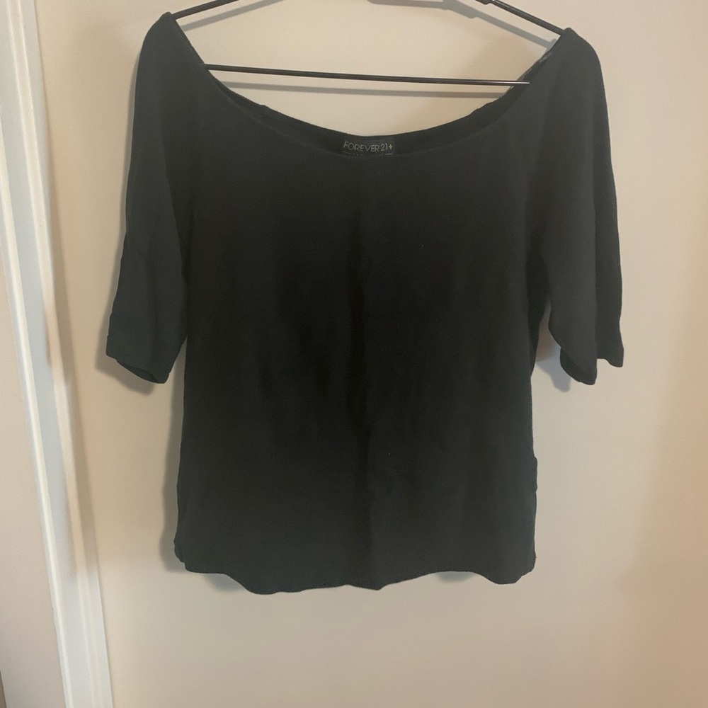 Black Off Shoulder Top